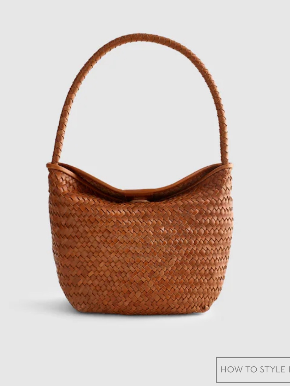 Madewell The Signature Woven Shoulder Bag in Burnt Sienna Style NT928
